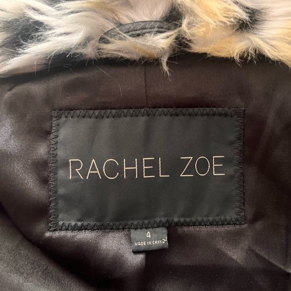 Rachel Zoe Leopard 🐆 Faux Fur Jacket Size 4 - Picture 5 of 5